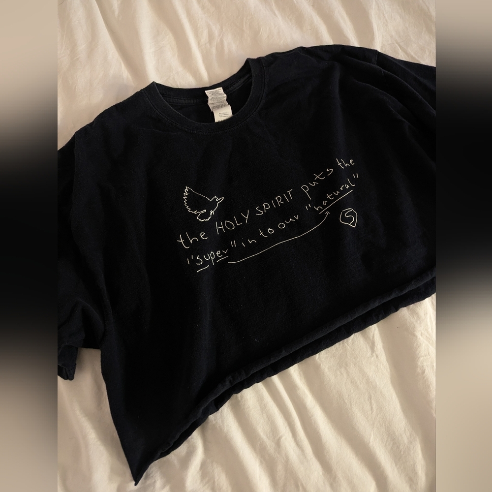 Holy Spirit Supernatural Cropped Cotton Tee Shirt Bethel, Redding, California - Picture 2 of 7